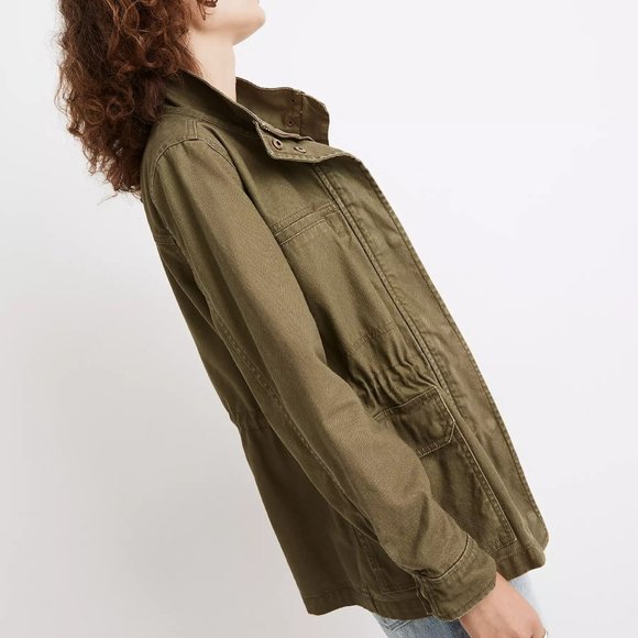 [NWT] Madewell Military Jacket in Olive - Picture 4 of 5